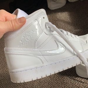 White Air Jordan 1s